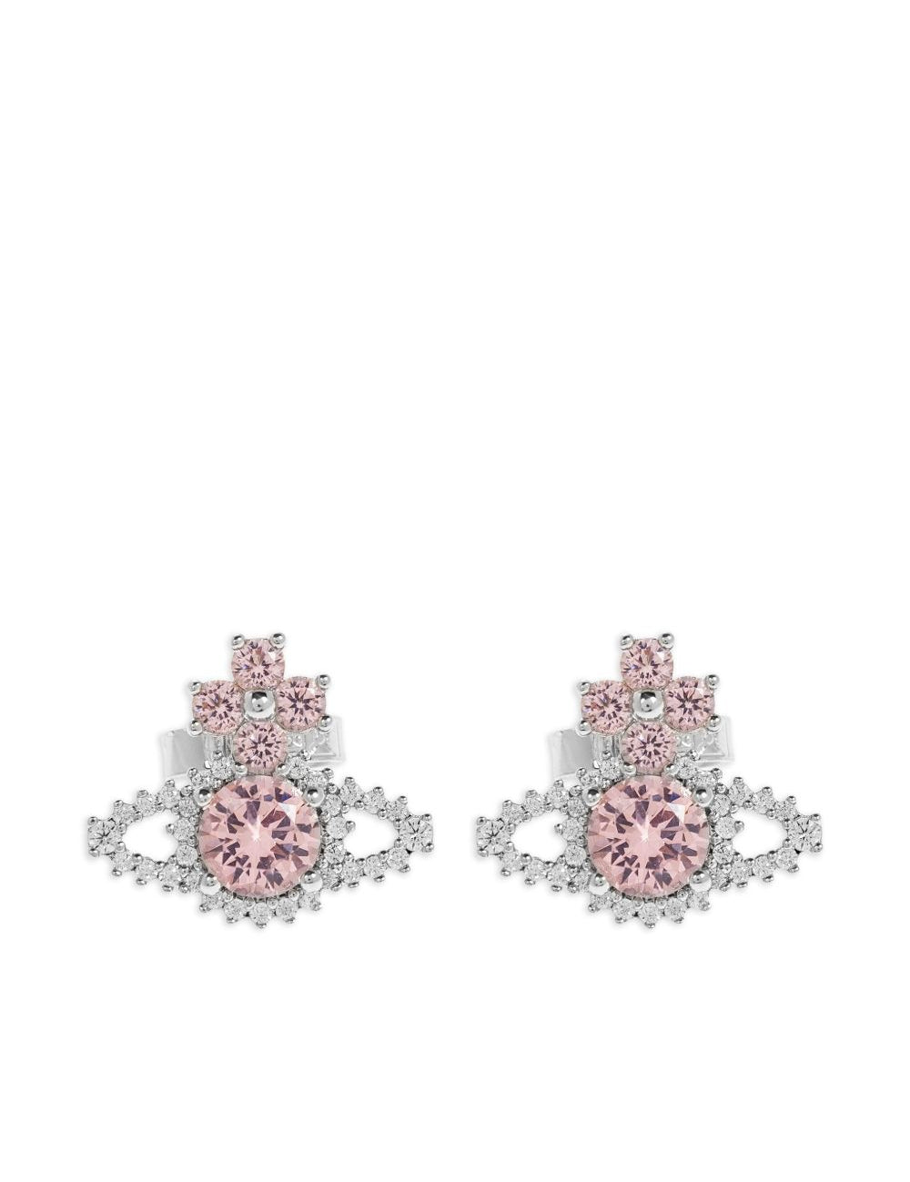 Orecchini Orb con cristalli in rosa Vivienne westwood - donna 