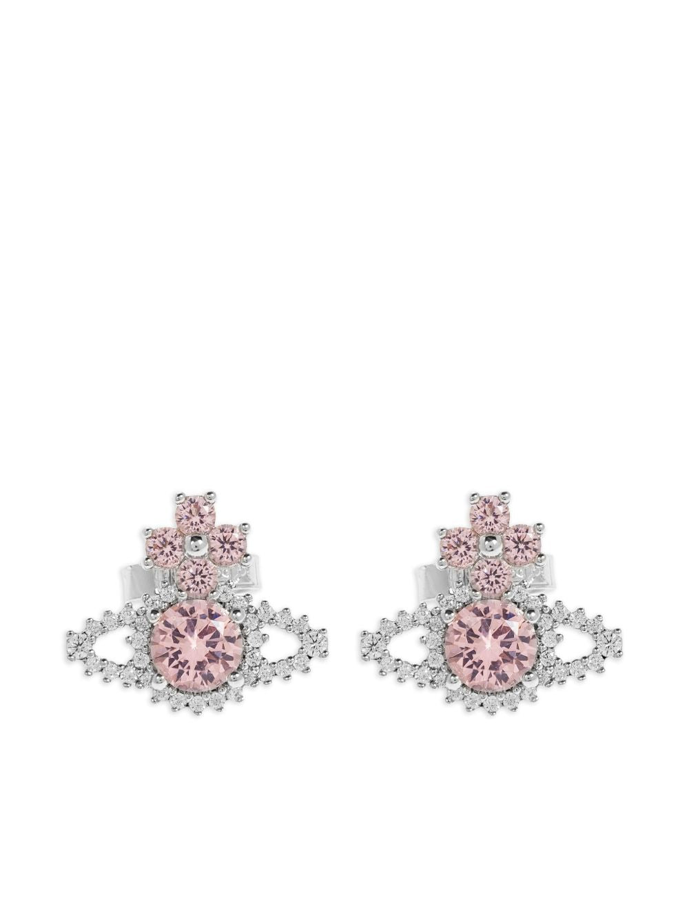 Orecchini Orb con cristalli in rosa Vivienne westwood - donna 