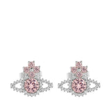 Orecchini Orb con cristalli in rosa Vivienne westwood - donna 