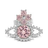 Orecchini Orb con cristalli in rosa Vivienne westwood - donna 