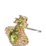 Orecchini valentina orb in verde e oro vivienne westwood - donna 