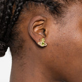 Orecchini valentina orb in verde e oro vivienne westwood - donna 