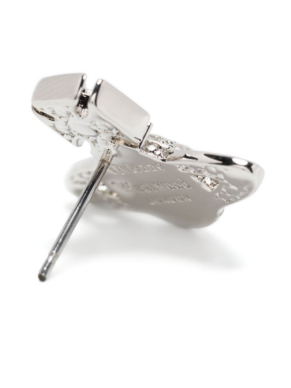 Orecchini a bottone con cristalli in argento Vivienne westwood - donna 