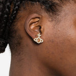 Orecchini olympia orb in rosa e oro vivienne westwood - donna 