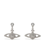 Orecchini Orb con cristalli in argento Vivienne westwood - donna 