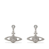 Orecchini Orb con cristalli in argento Vivienne westwood - donna 