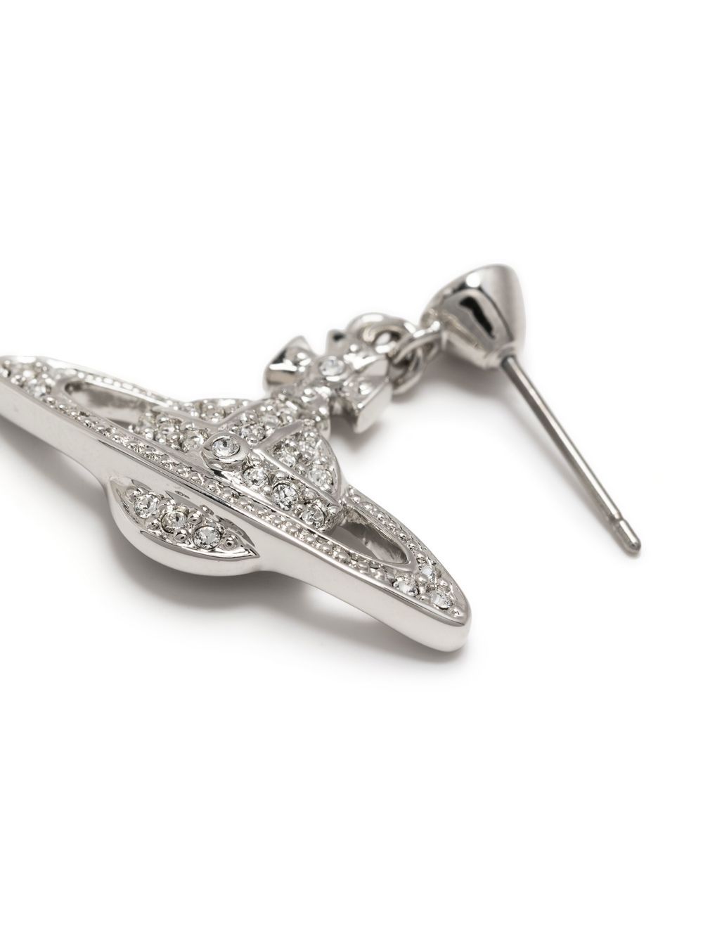 Orecchini Orb con cristalli in argento Vivienne westwood - donna 