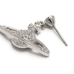 Orecchini Orb con cristalli in argento Vivienne westwood - donna 