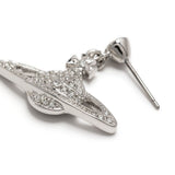 Orecchini Orb con cristalli in argento Vivienne westwood - donna 