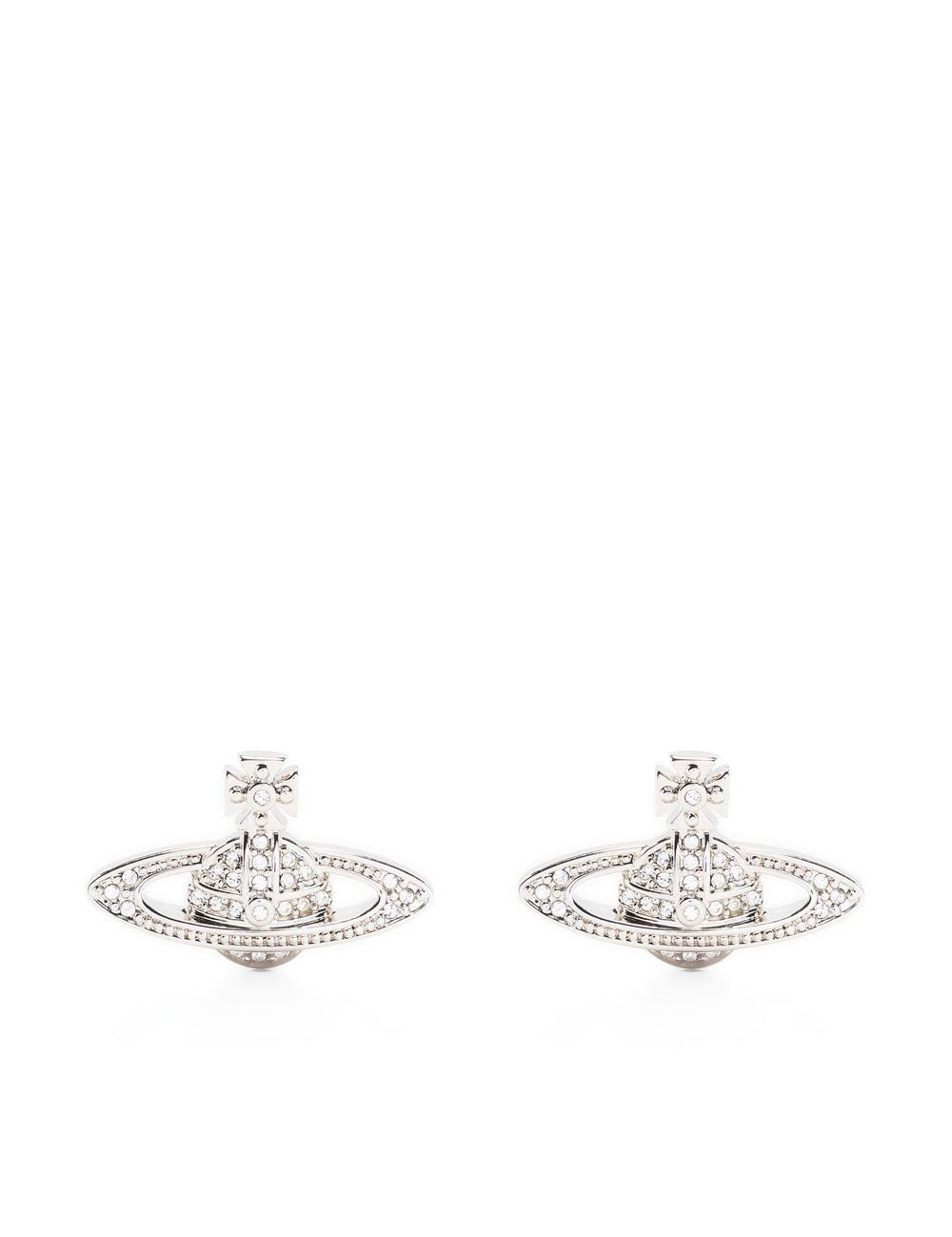 Orecchini orb con cristalli in argento Vivienne westwood - donna 