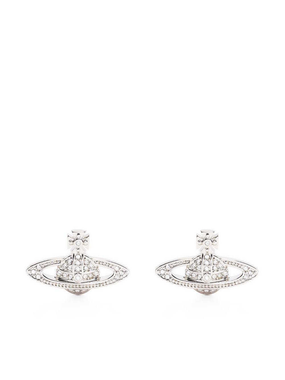 Orecchini orb con cristalli in argento Vivienne westwood - donna 