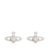 Orecchini orb con cristalli in argento Vivienne westwood - donna 