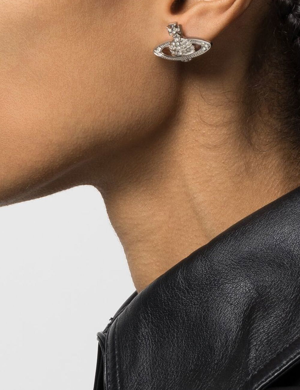 Orecchini orb con cristalli in argento Vivienne westwood - donna 