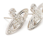 Orecchini orb con cristalli in argento Vivienne westwood - donna 