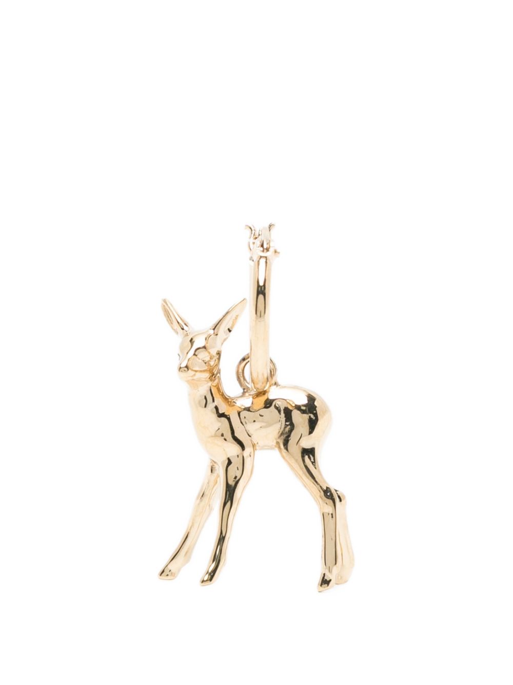 Orecchini a cerchio con sfera di cervo in oro Vivienne westwood - donna 