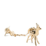 Orecchini a cerchio con sfera di cervo in oro Vivienne westwood - donna 