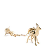 Orecchini a cerchio con sfera di cervo in oro Vivienne westwood - donna 
