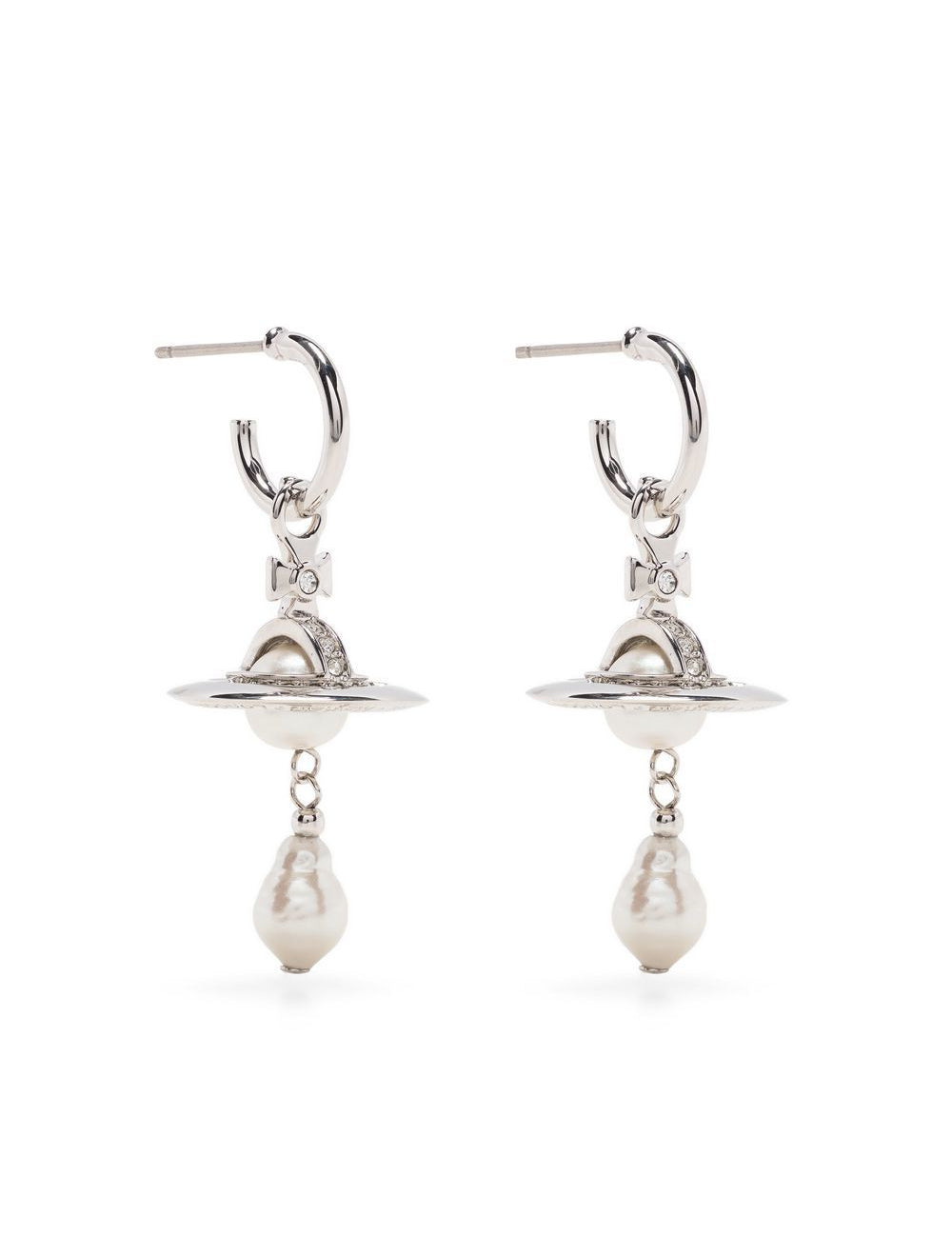 Orecchini con dettaglio Orb in argento Vivienne westwood - donna 