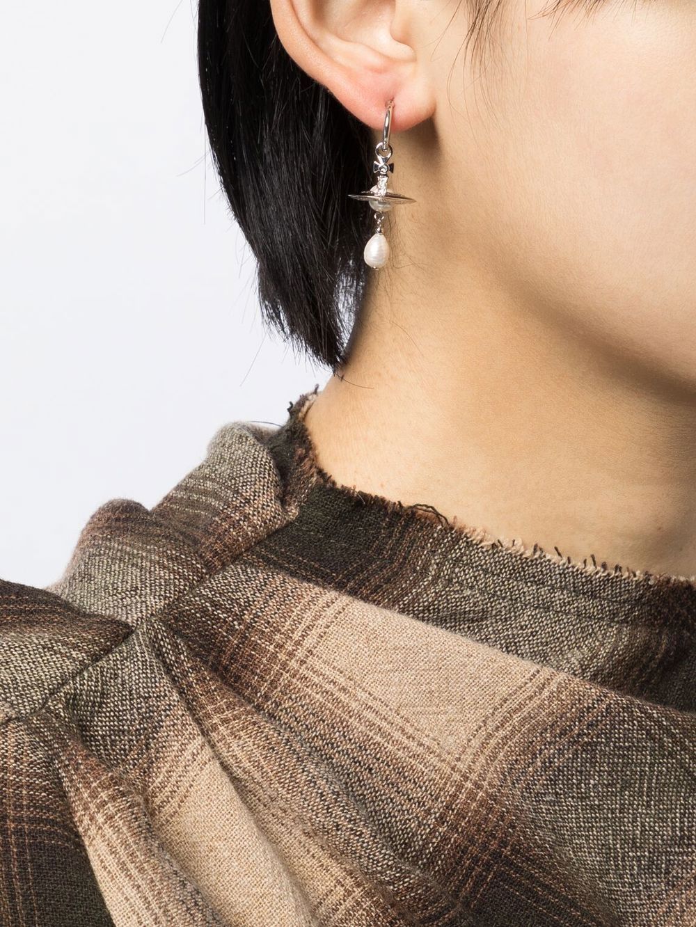 Orecchini con dettaglio Orb in argento Vivienne westwood - donna 