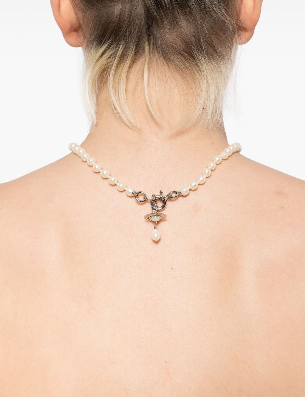Collana con perle aleksa in bianco Vivienne Westwood - donna 
