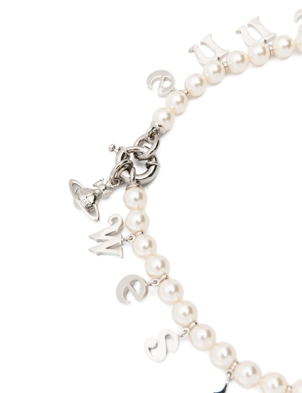 Collana con ciondolo di perle leanne color crema Vivienne westwood - donna 