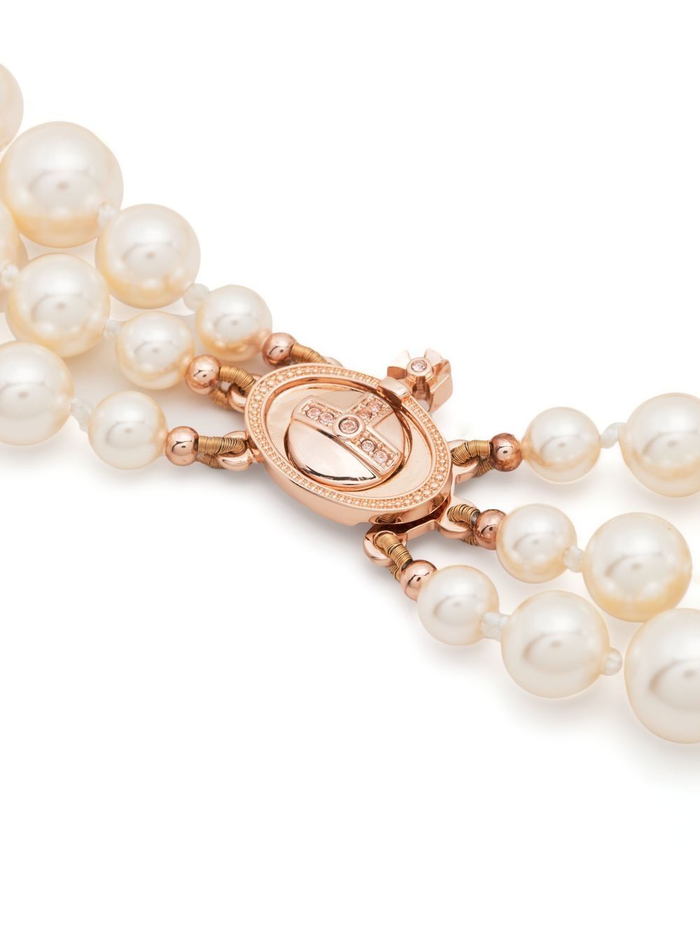 Choker Messaline Orb in rosa e oro Vivienne westwood - donna 