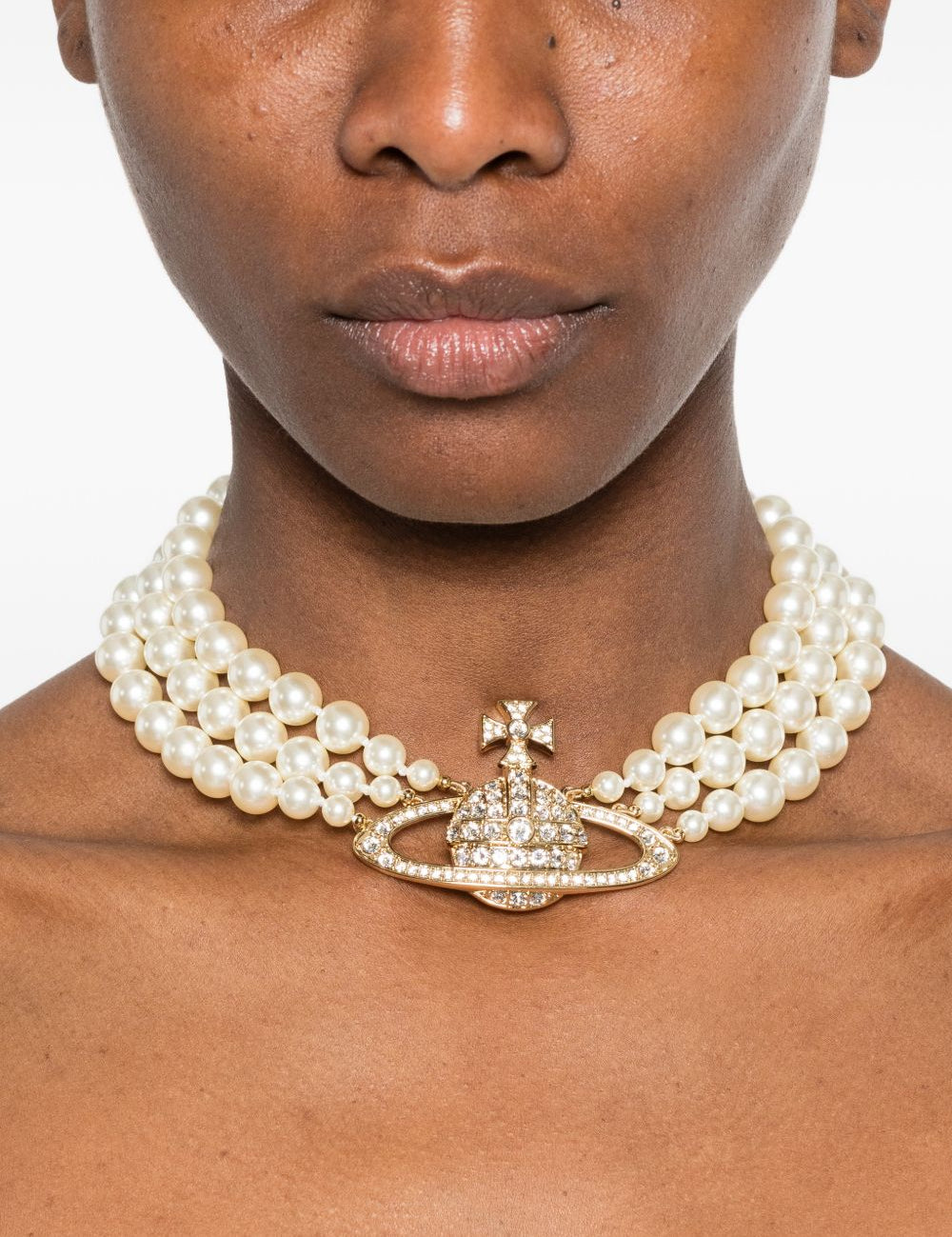 Choker Bas Relief in oro di Vivienne Westwood - donna 