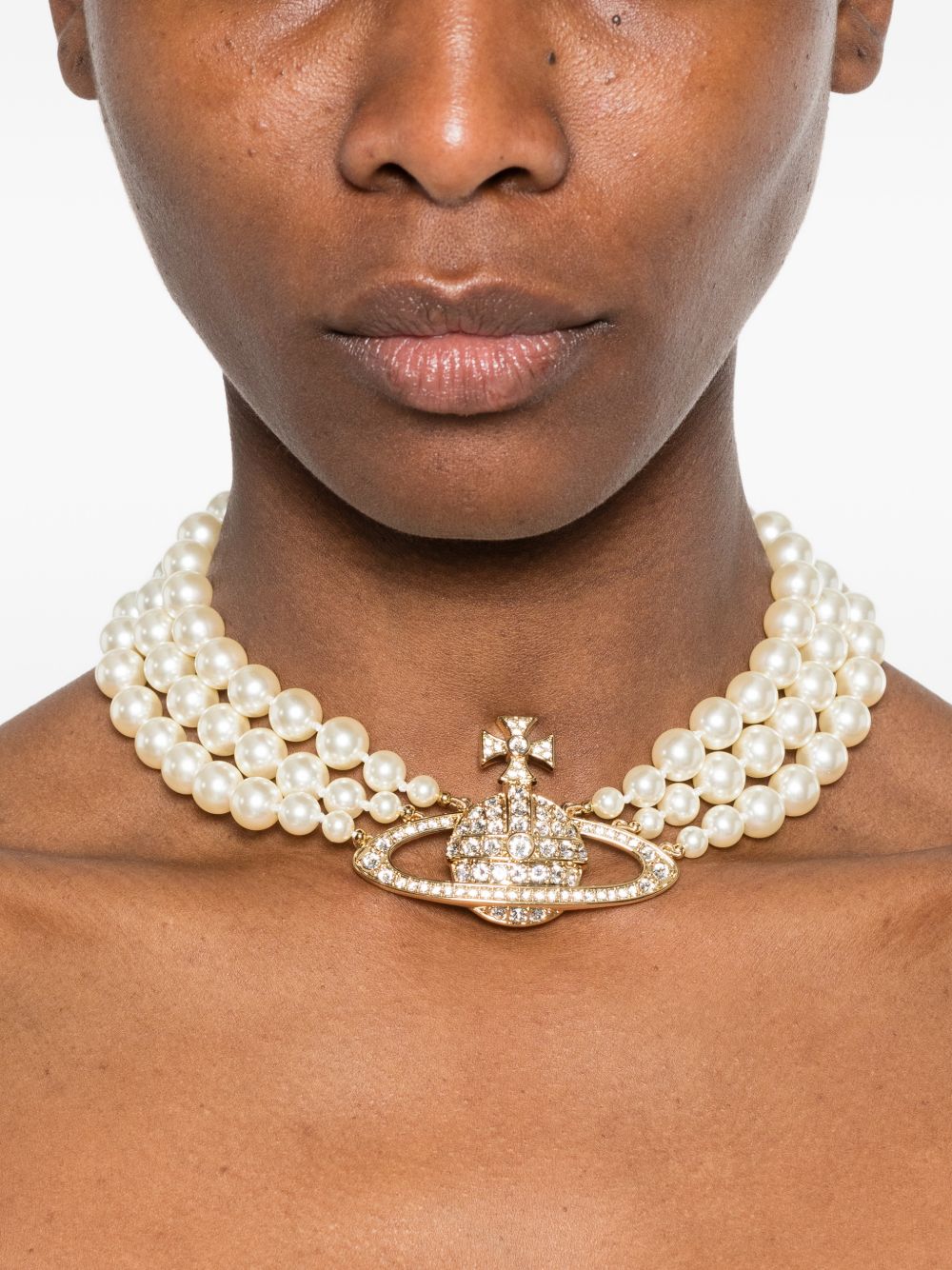 Choker Bas Relief in oro di Vivienne Westwood - donna 
