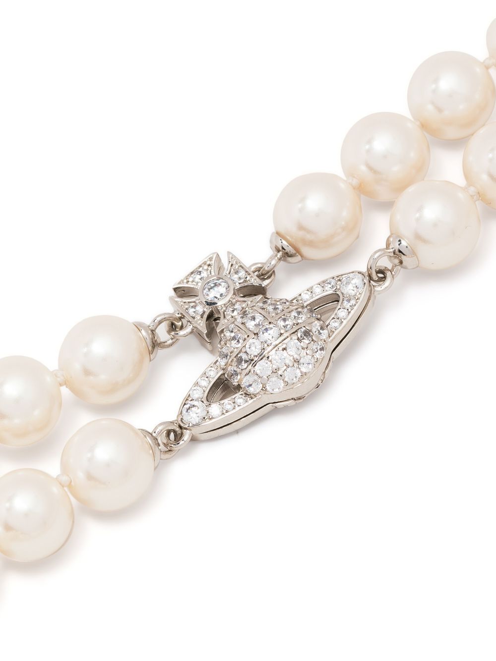 Choker Orb con perle in avorio Vivienne westwood - donna 