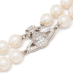 Choker Orb con perle in avorio Vivienne westwood - donna 