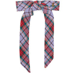 Clip per capelli con fiocco in tartan multicolor vivienne westwood - donna 