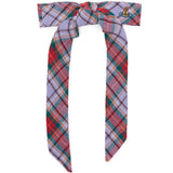 Clip per capelli con fiocco in tartan multicolor vivienne westwood - donna 