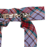 Clip per capelli con fiocco in tartan multicolor vivienne westwood - donna 