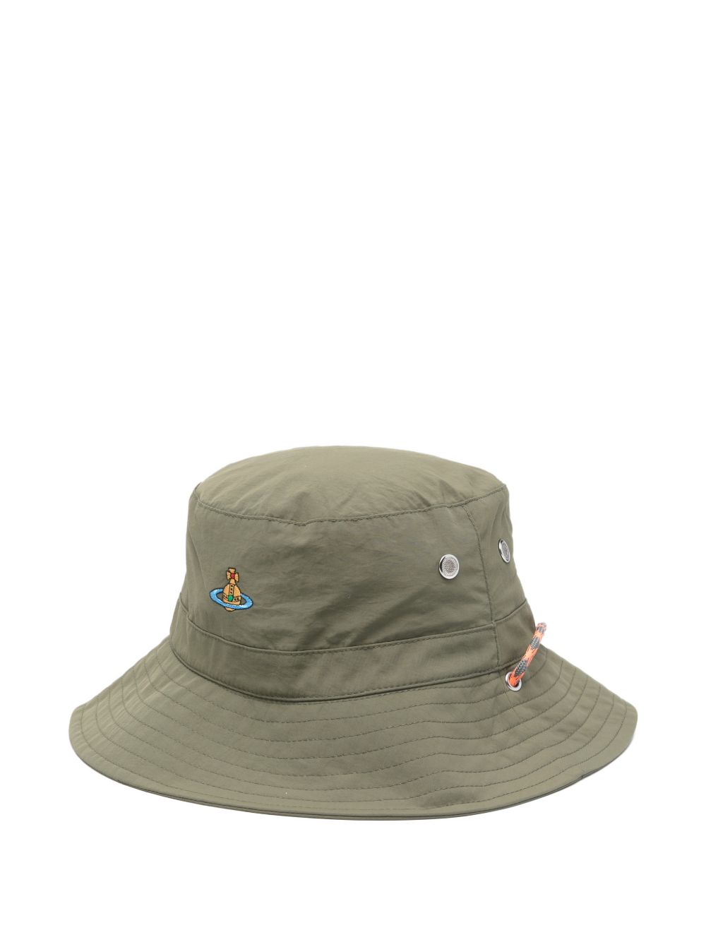 Cappello bucket con logo in verde Vivienne westwood - donna 