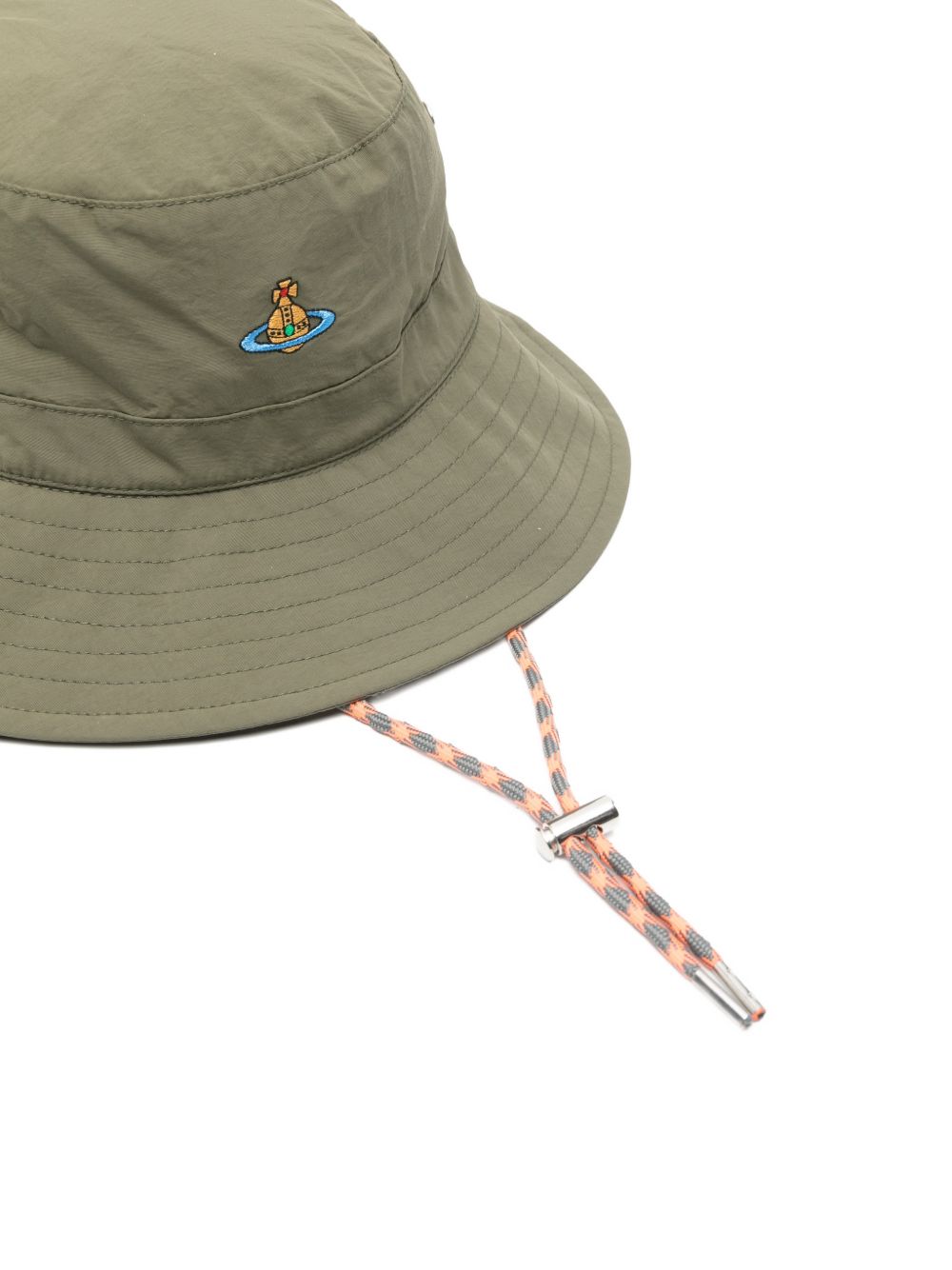 Cappello bucket con logo in verde Vivienne westwood - donna 