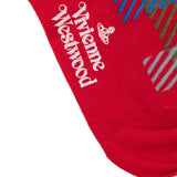 Calzini a quadri in rosso 