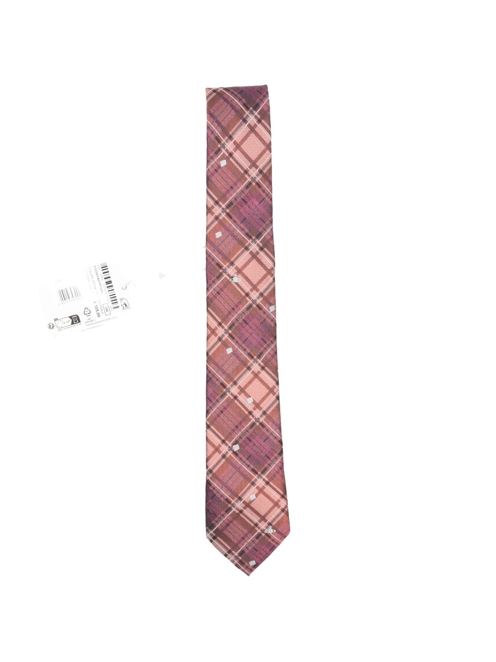 Cravatta a quadri louth in arancione Vivienne westwood - donna 