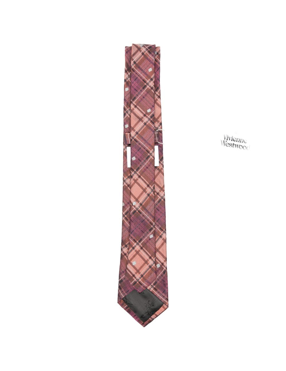 Cravatta a quadri louth in arancione Vivienne westwood - donna 