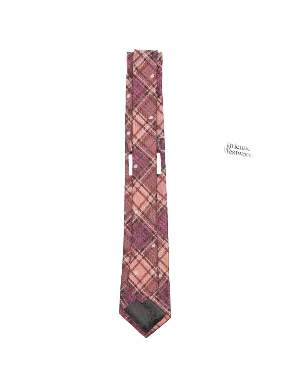 Cravatta a quadri louth in arancione Vivienne westwood - donna 