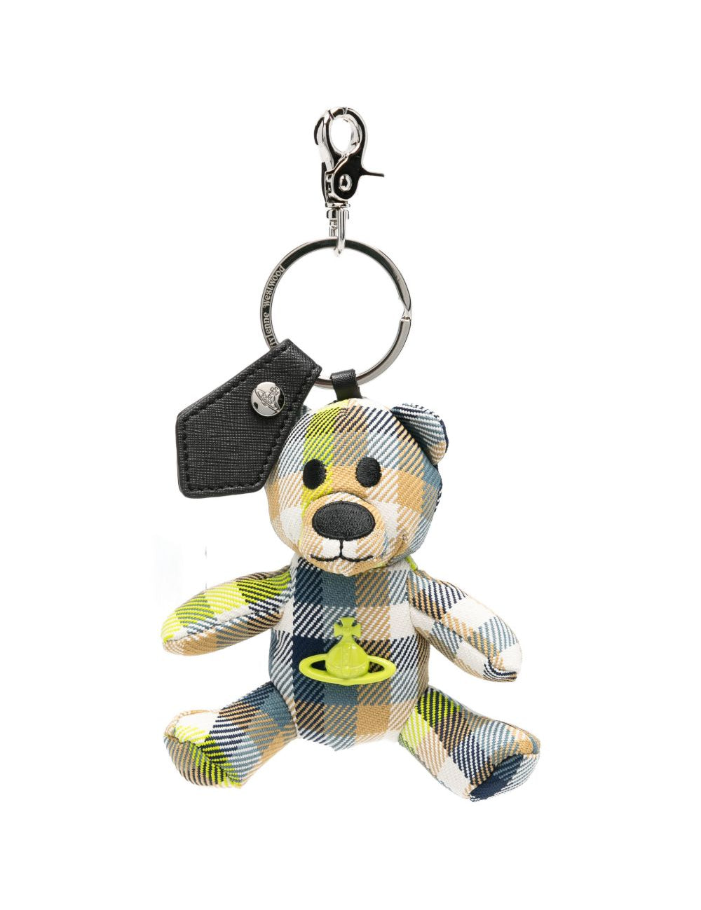 Portachiavi a forma di orsetto tartan in blyu Vivienne westwood - donna 