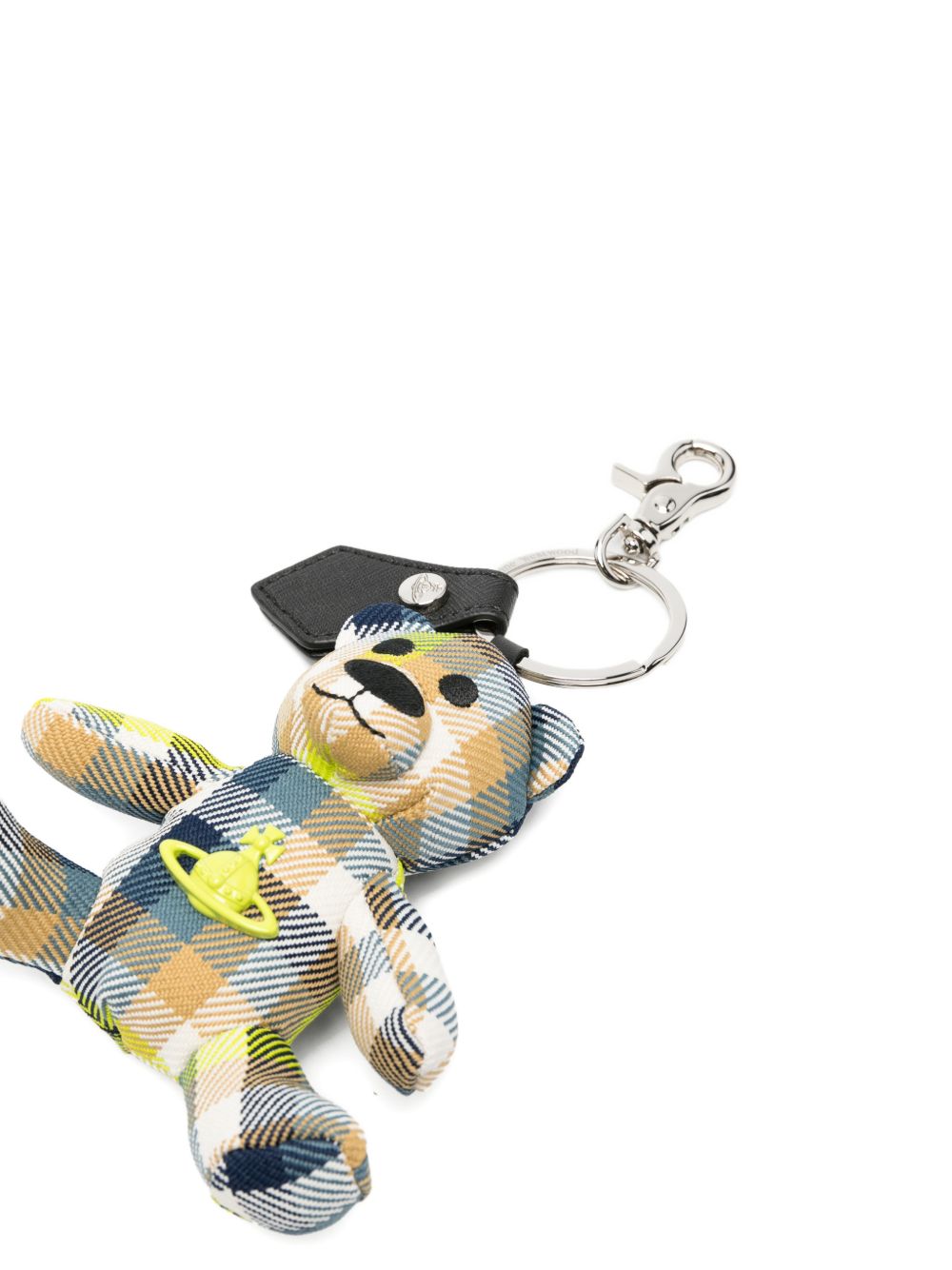 Portachiavi a forma di orsetto tartan in blyu Vivienne westwood - donna 