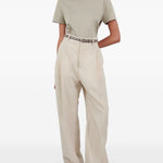 T-shirt girocollo in grigio Wardrobe.Nyc - donna 