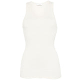 Canotta a coste in avorio Wardrobe.Nyc - donna 