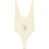 Body semi trasparente in giallo Wardrobe.Nyc - donna 