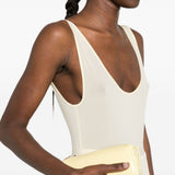 Body semi trasparente in giallo Wardrobe.Nyc - donna 