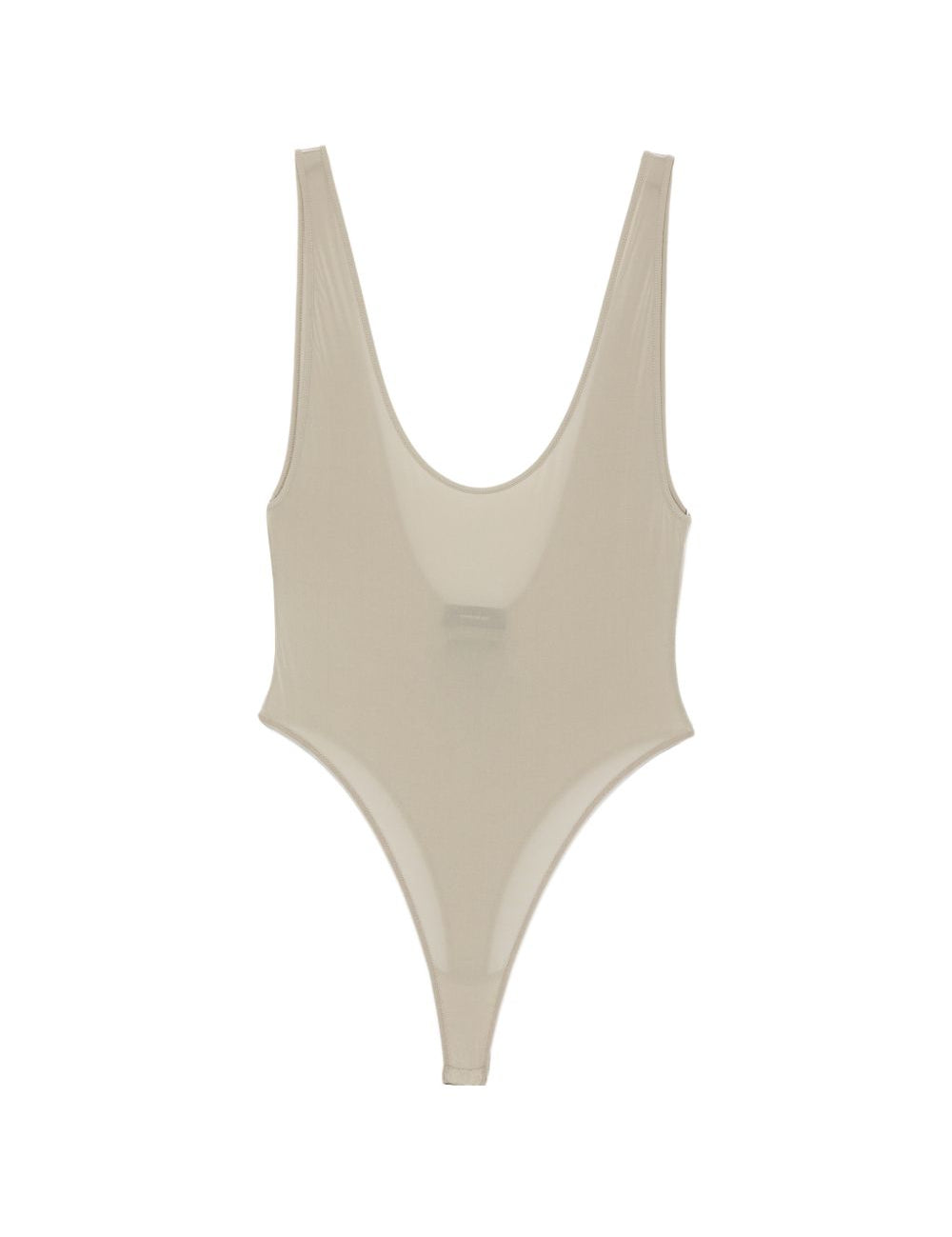 Body con scollo a V in grigio Wardrobe.Nyc - donna 