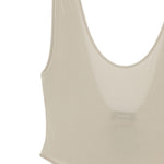 Body con scollo a V in grigio Wardrobe.Nyc - donna 