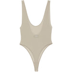 Body con scollo a V in grigio Wardrobe.Nyc - donna 