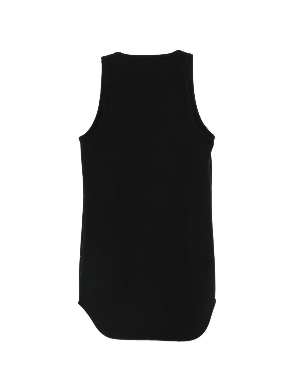 Canotta a coste con orlo curvo in nero Wardrobe.Nyc - donna 