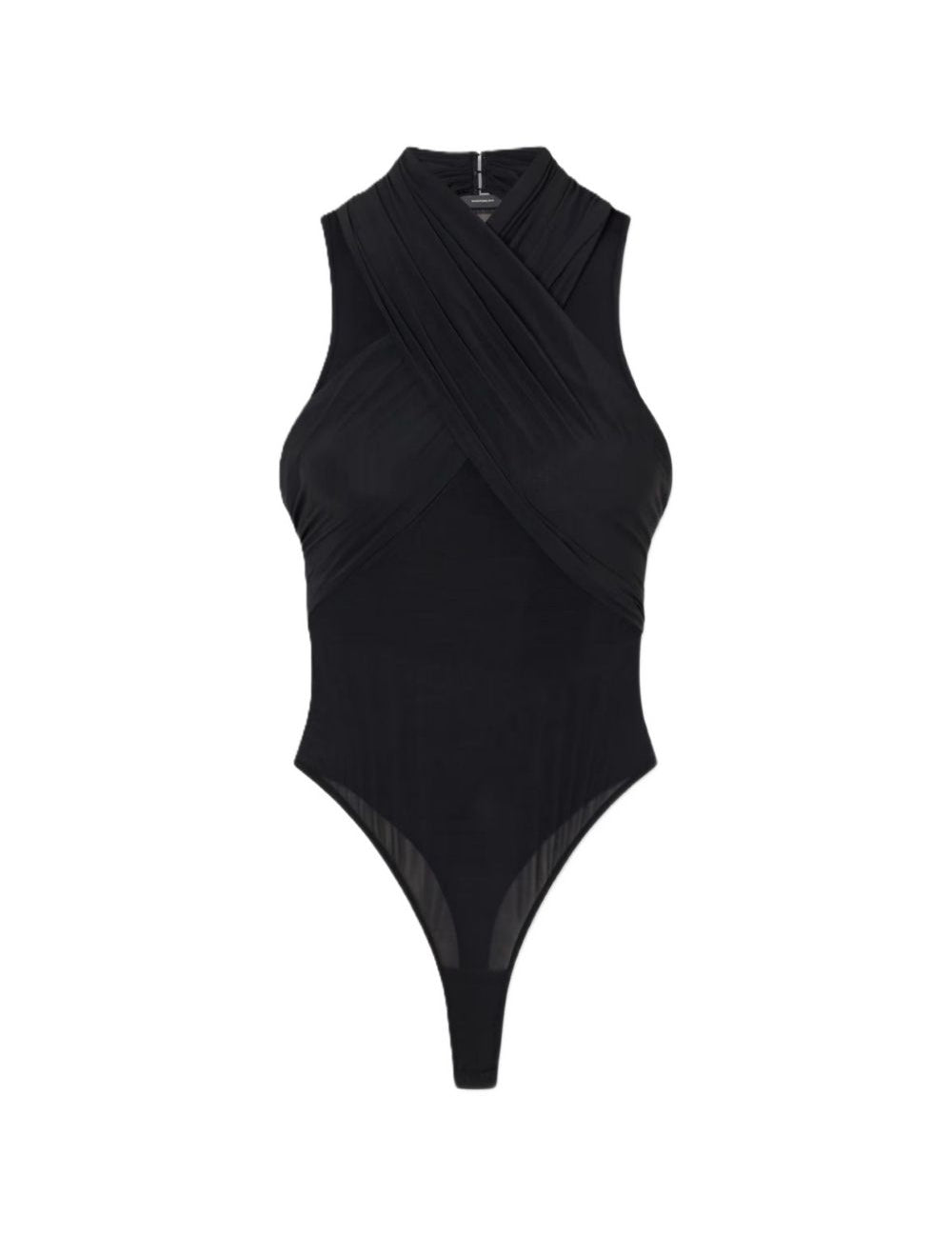 Body semi-trasparente in nero 